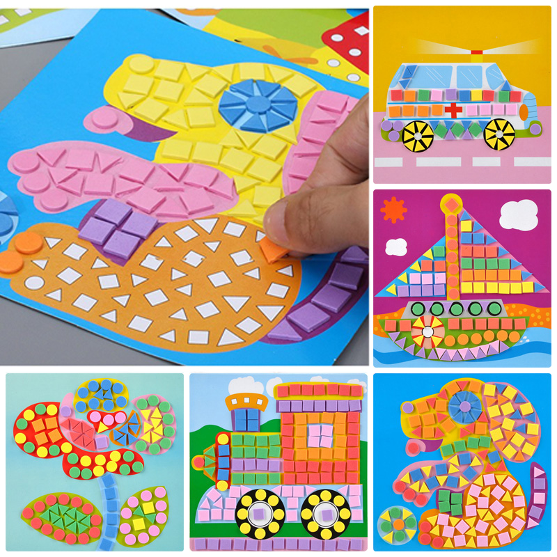 Home Decor Etsy - 6/12 szt. Mozaiki Obrazy DIY Puzzle