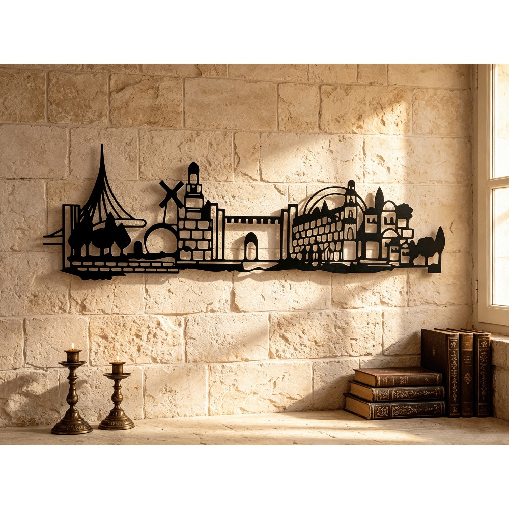 Home Decor Vintage - CIFBUY Metalowa dekoracja ścienna z widokiem