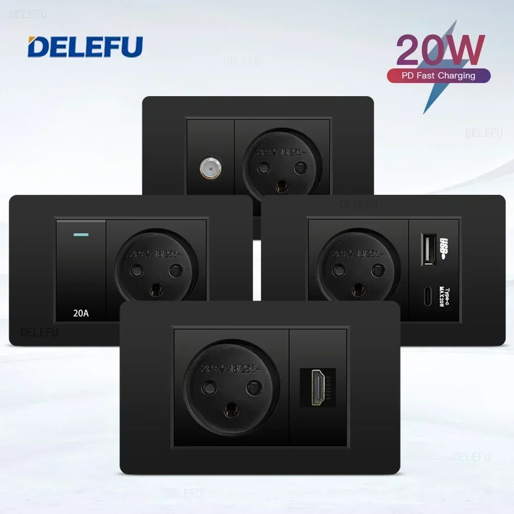 Home Decor Outlet - DELEFU Black Retardant PC Israel USB