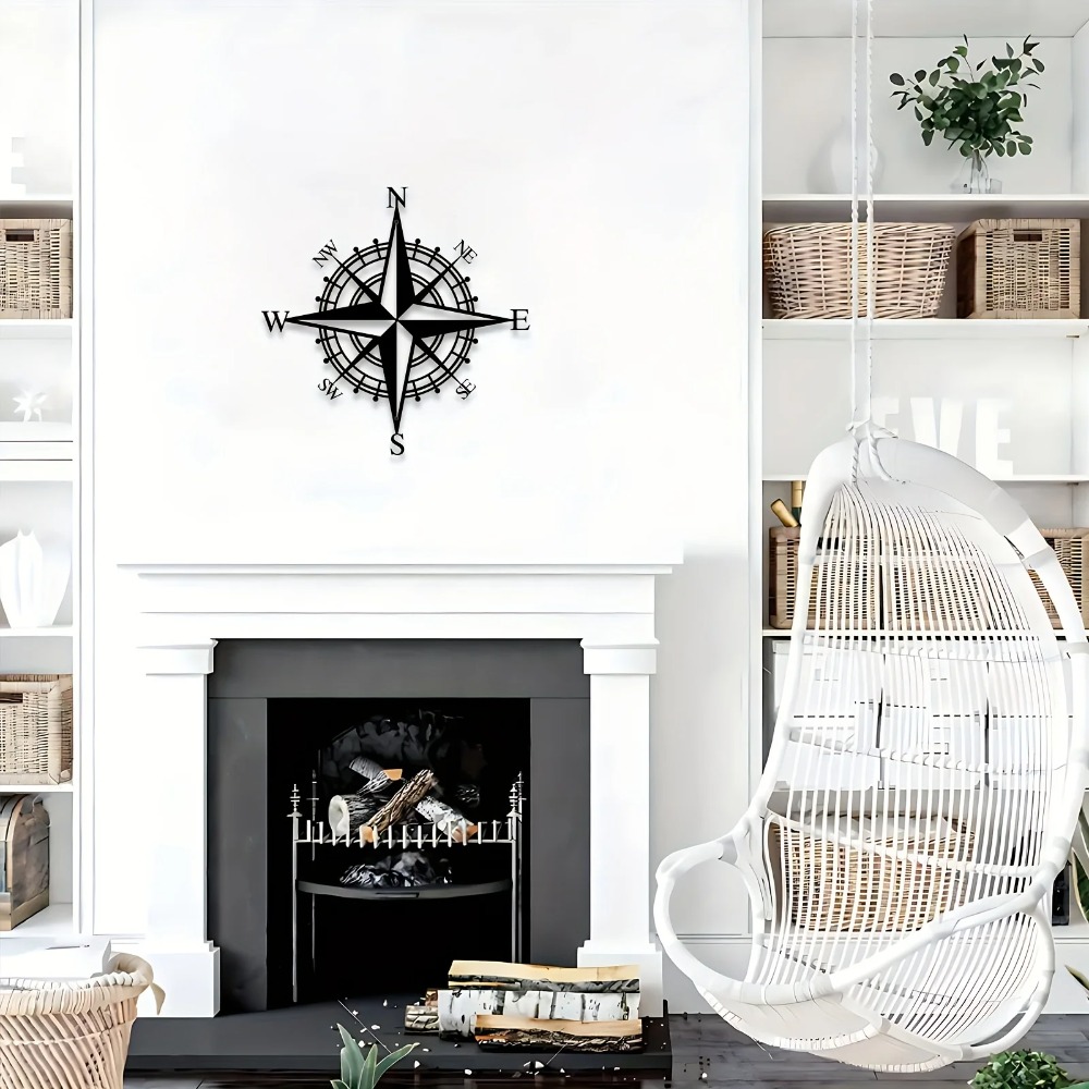 Home Decor Nautical - Metalowy kompas jako dekoracja ścienna do