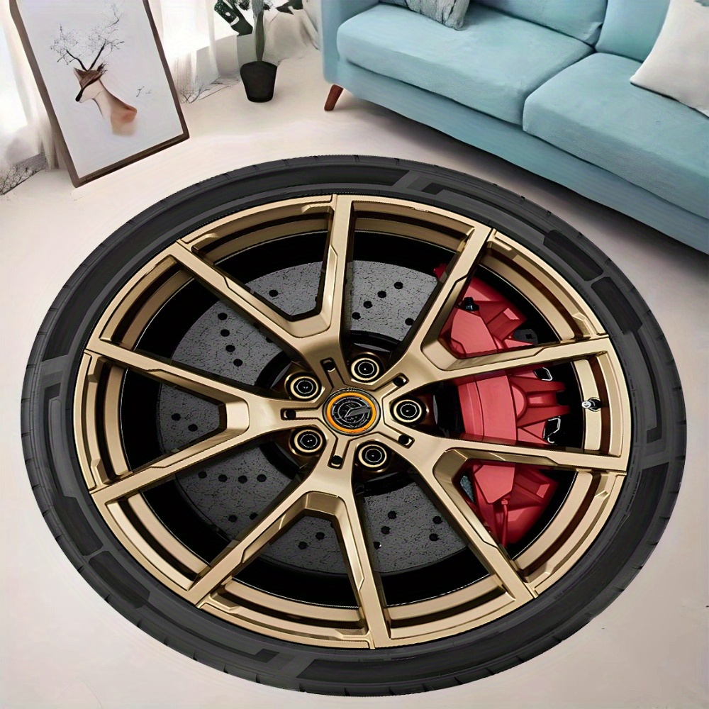 Home Decor Retail Stores - Wytrzymały dywanik wejściowy z motywem motoryzacyjnym