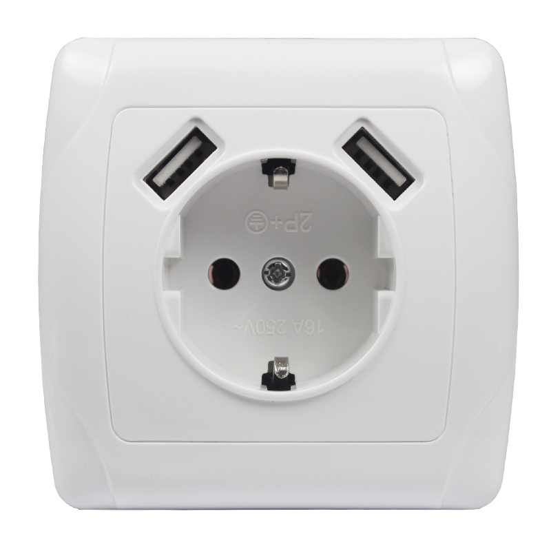 Home Decor Outlet - Gniazdo elektroniczne ścienny 5V2A, gniazdo zasilania