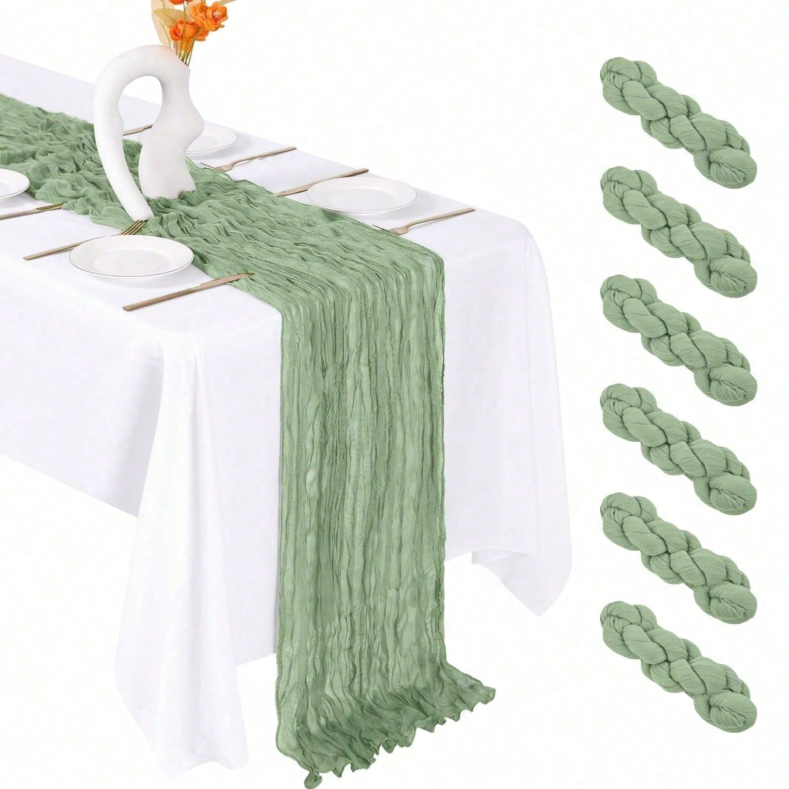 Linen Table Runner - 6 sztuk bieżników z płótna serwierskiego