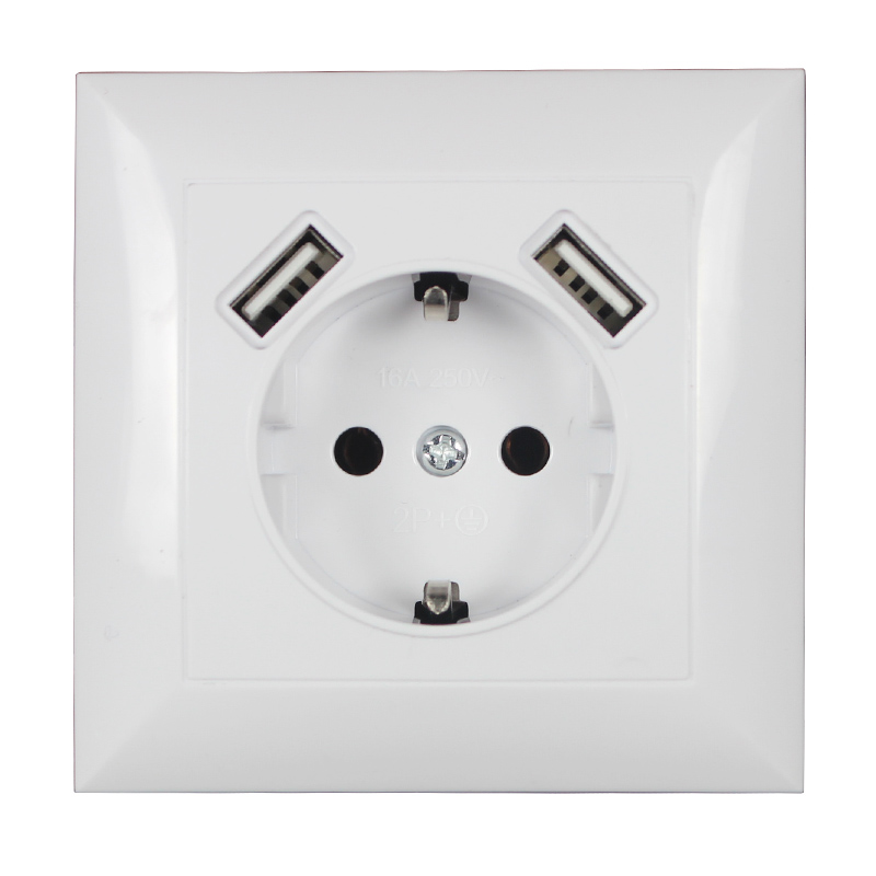 Home Decor Outlet - Nowe elektroniczne gniazdo ścienne 5V2A, standard