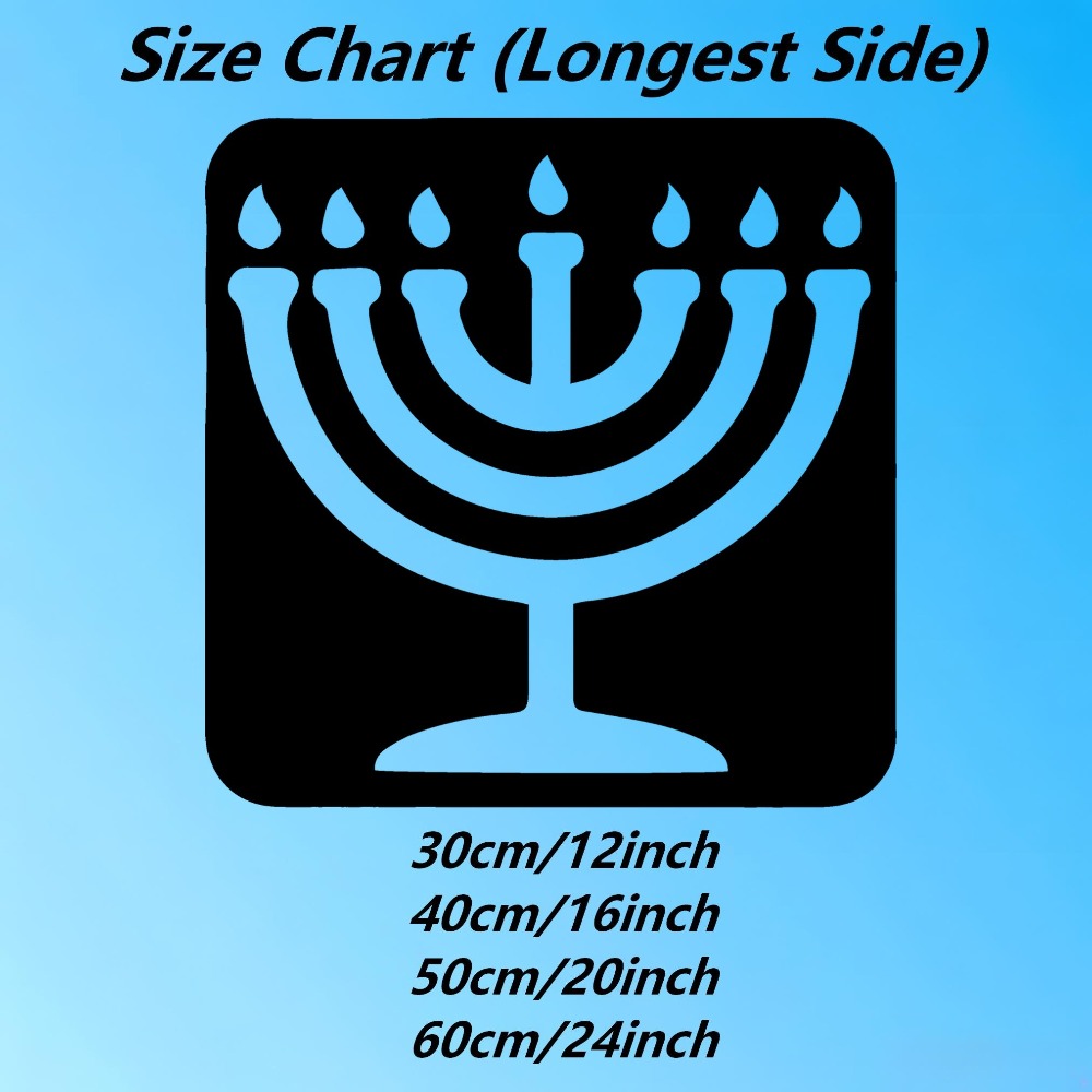 Home Decor Vintage - CIFBUY Vintage Menorah Metalowa Dekoracja Ścienna