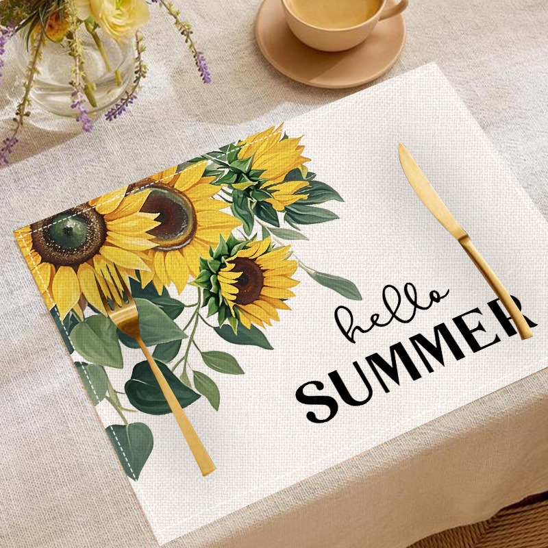 5 SZTUK Wiosenno-Letni Zestaw  – Linen Table Runner recenzja i cena