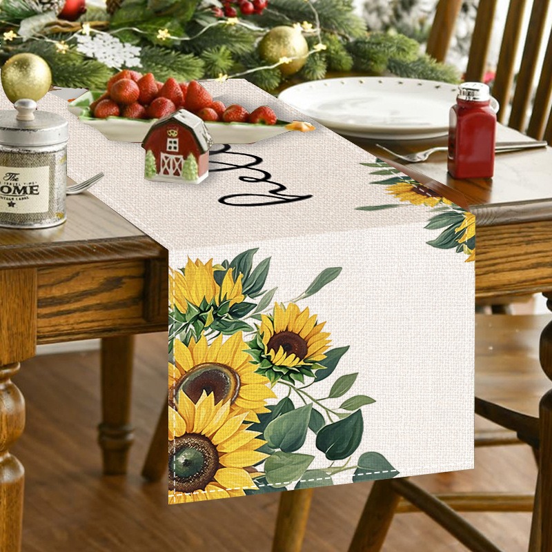 5 SZTUK Wiosenno-Letni Zestaw  – Linen Table Runner recenzja i cena