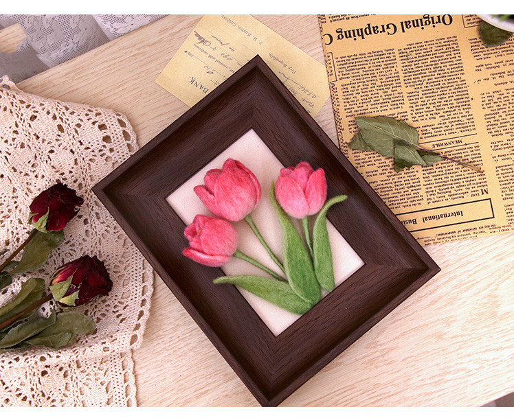 DIY KitWool felt Pink Handmade – Home Decor Tulip recenzja i cena