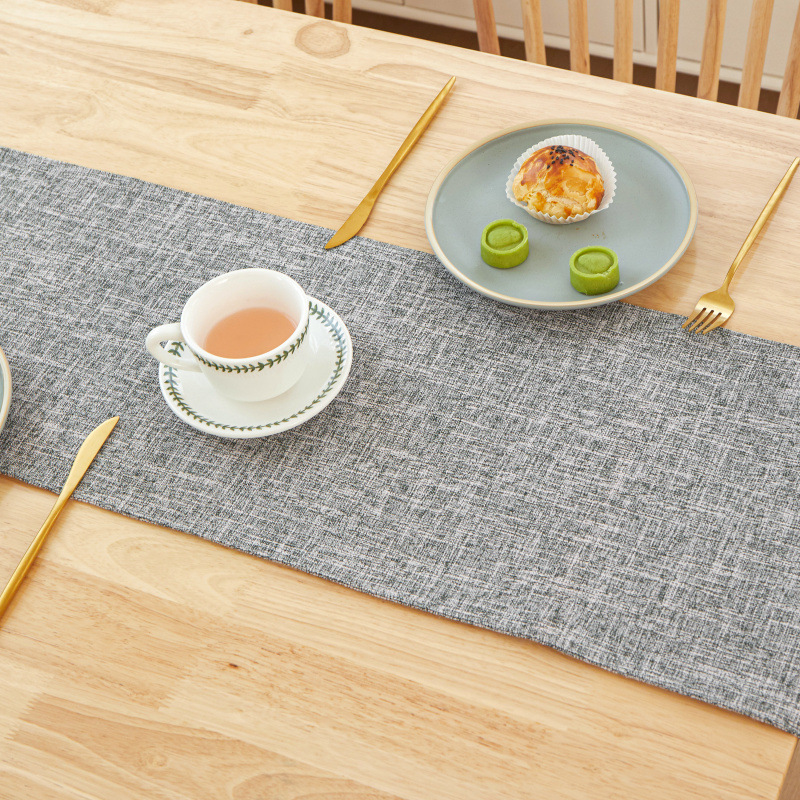 Nowy gruby lniany jednolity ko – Linen Table Runner recenzja i cena