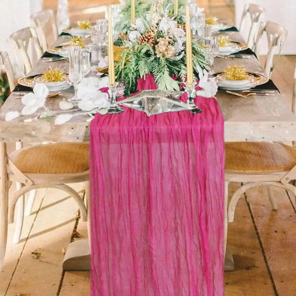 1 szt. Kreatywna, plisowana bi – Linen Table Runner recenzja i cena