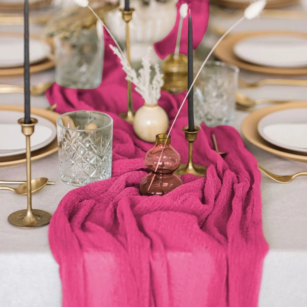 1 szt. Kreatywna, plisowana bi – Linen Table Runner recenzja i cena