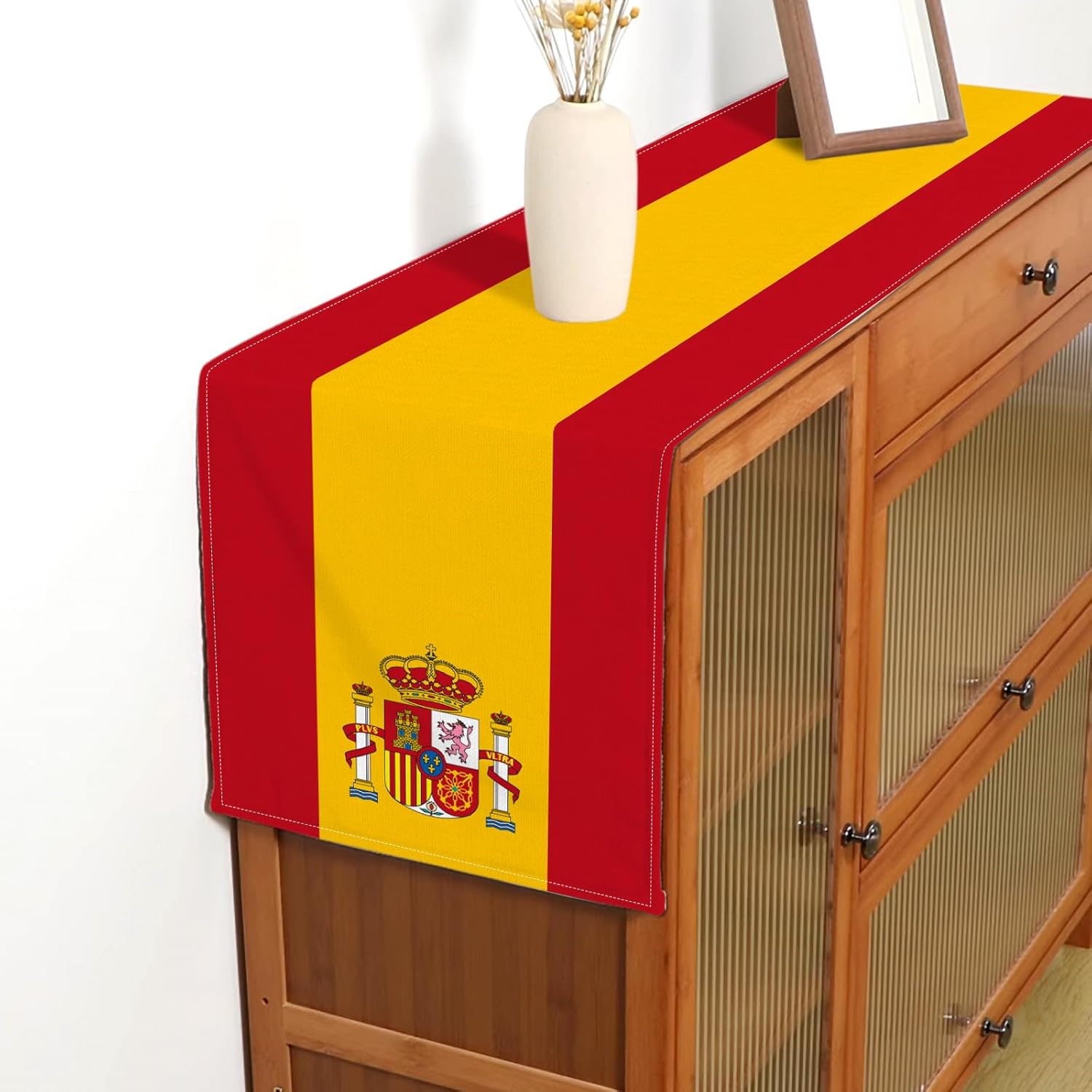 Bieżnik na stół z lnu z flagą  – Linen Table Runner recenzja i cena