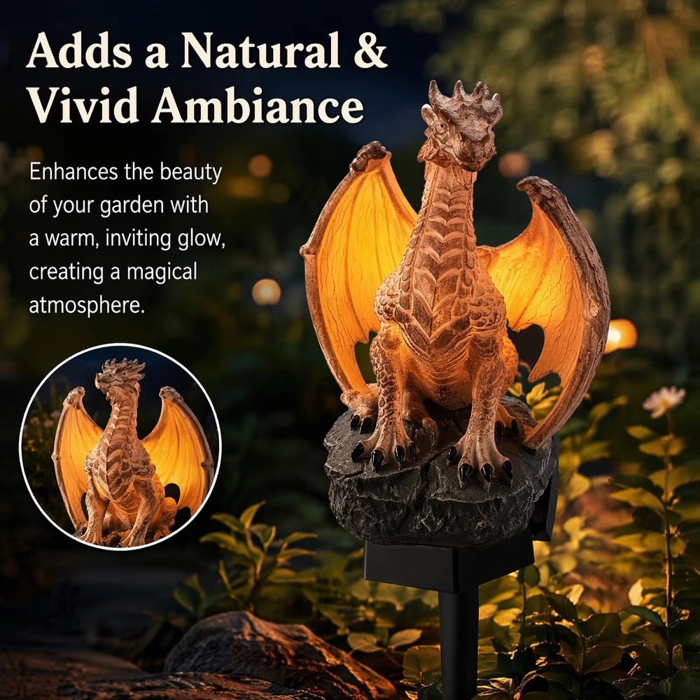 Lampa ogrodowa solarna Dragon  – Home Decor Medieval recenzja i cena