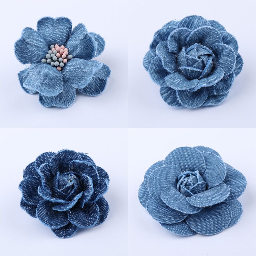 Modny denim, sztuczne kwiaty,  – Home Decor Free recenzja i cena