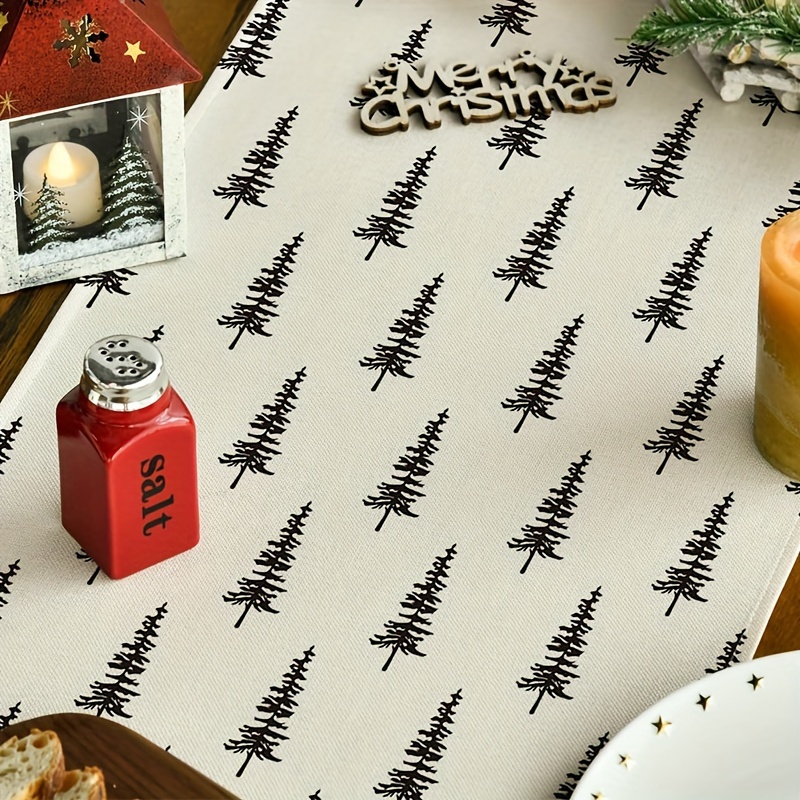 Prosty bieżnik na stół z motyw – Linen Table Runner recenzja i cena