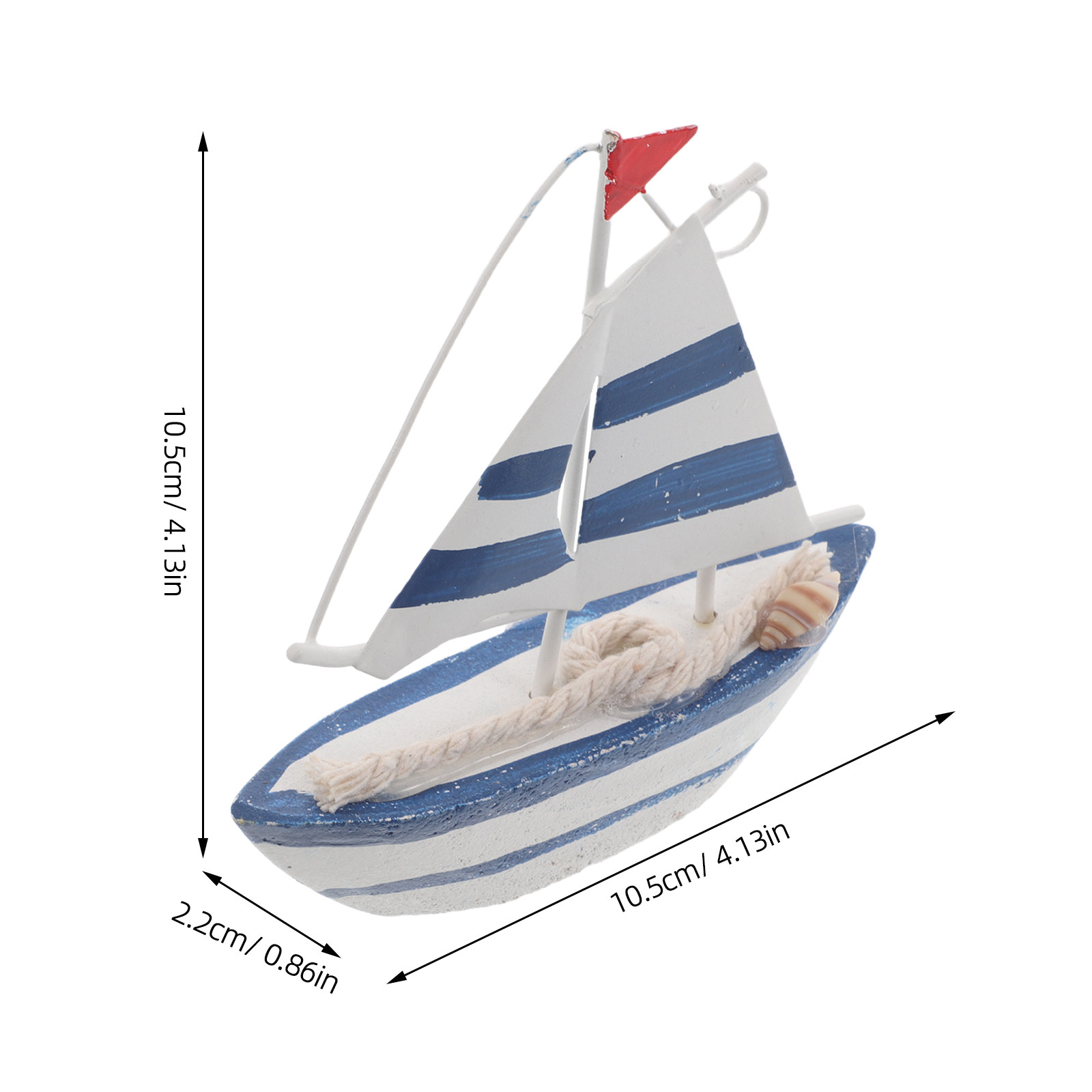 Drewniana żaglówka, miniaturow – Home Decor Nautical recenzja i cena
