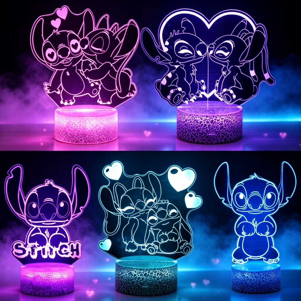 Lilo i Stitch – trójwymiarowa  – Home Decor Etsy recenzja i cena