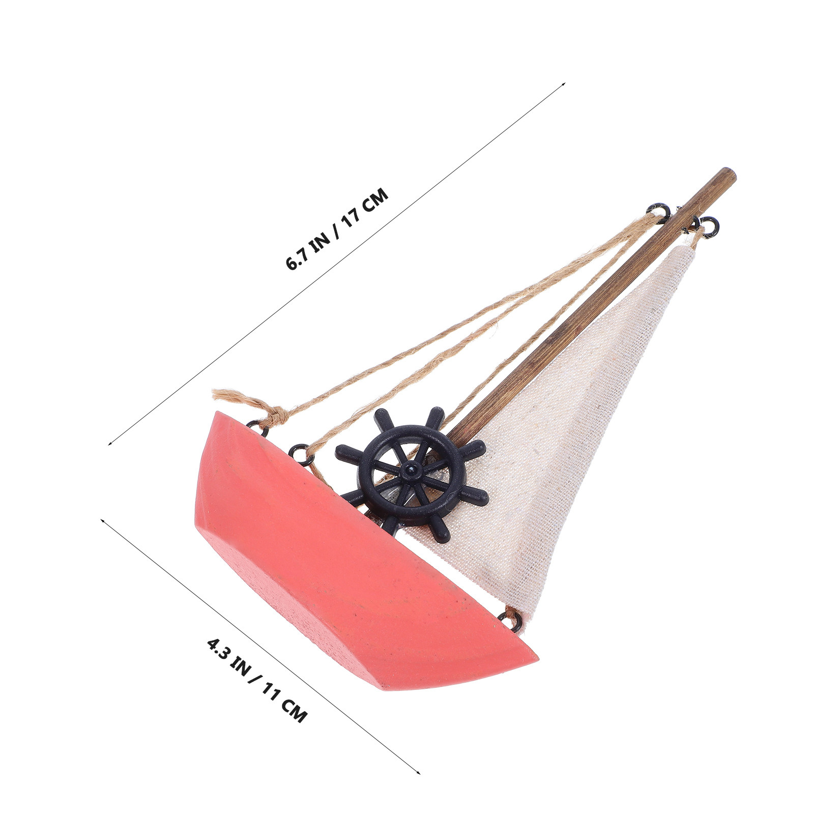 Drewniana Miniaturowa Żaglówka – Home Decor Nautical recenzja i cena