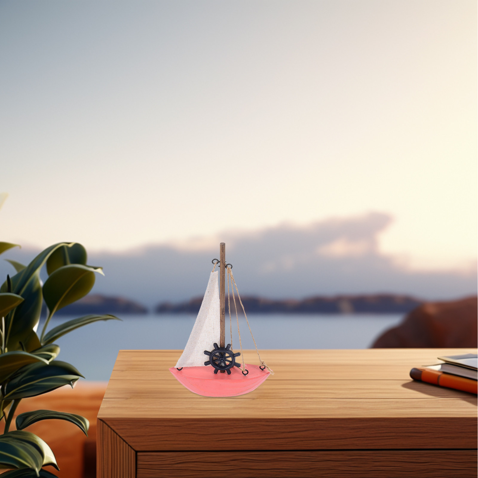 Drewniana Miniaturowa Żaglówka – Home Decor Nautical recenzja i cena