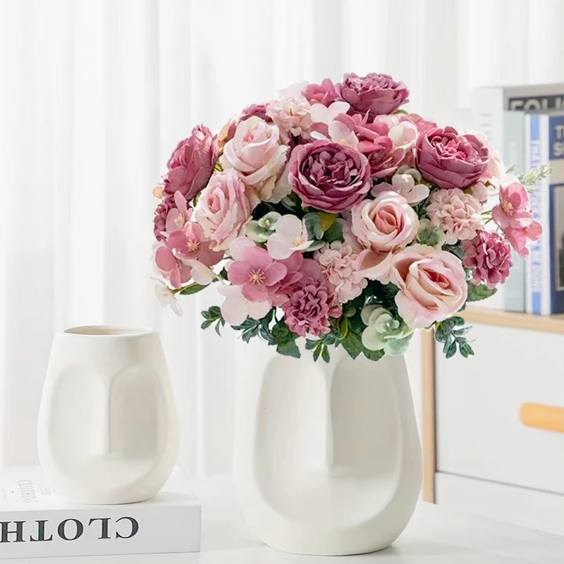 Sztuczne kwiaty Jedwabne piwon – Home Decor Free recenzja i cena