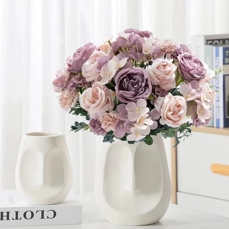 Sztuczne kwiaty Jedwabne piwon – Home Decor Free recenzja i cena