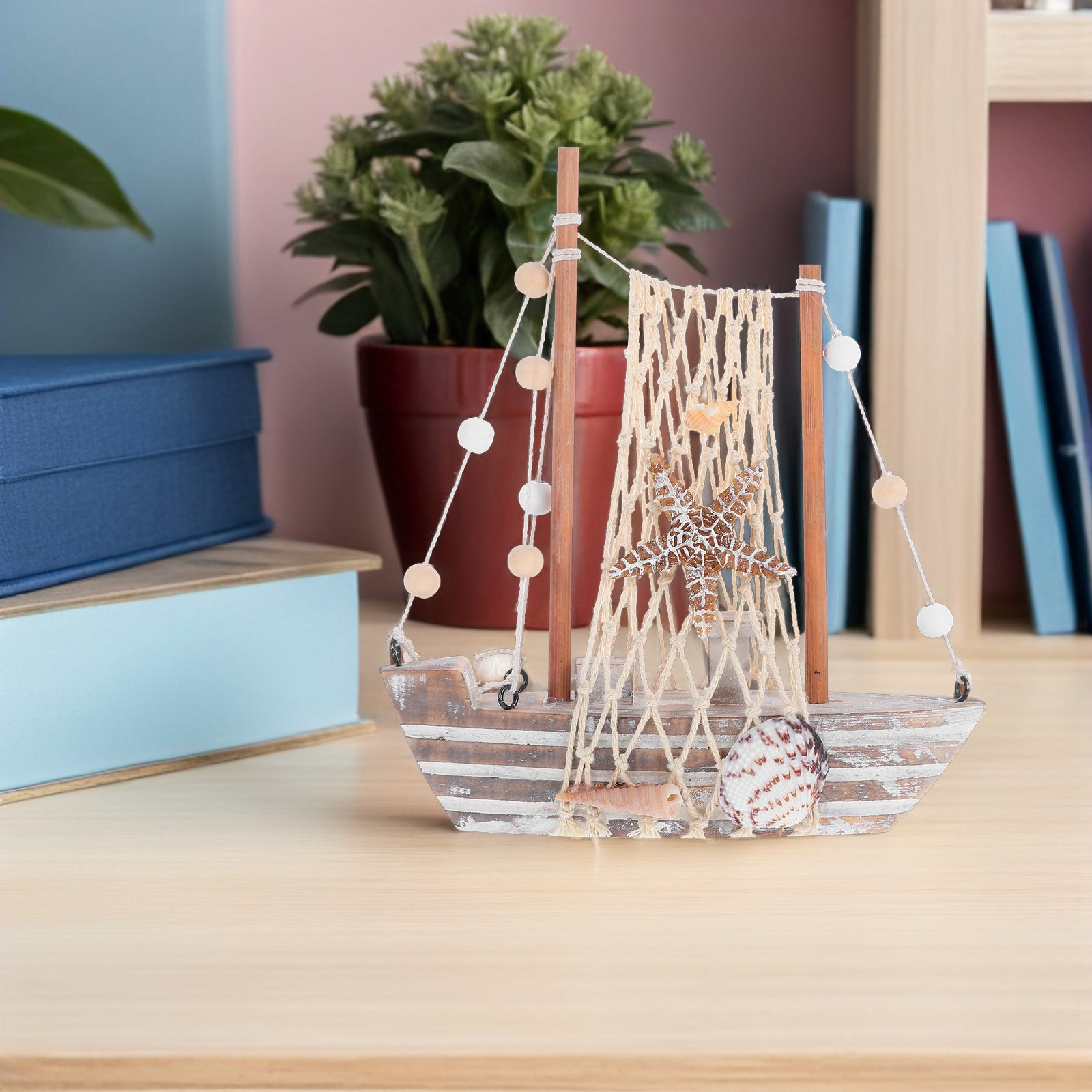 Retro drewniana dekoracja w ks – Home Decor Nautical recenzja i cena