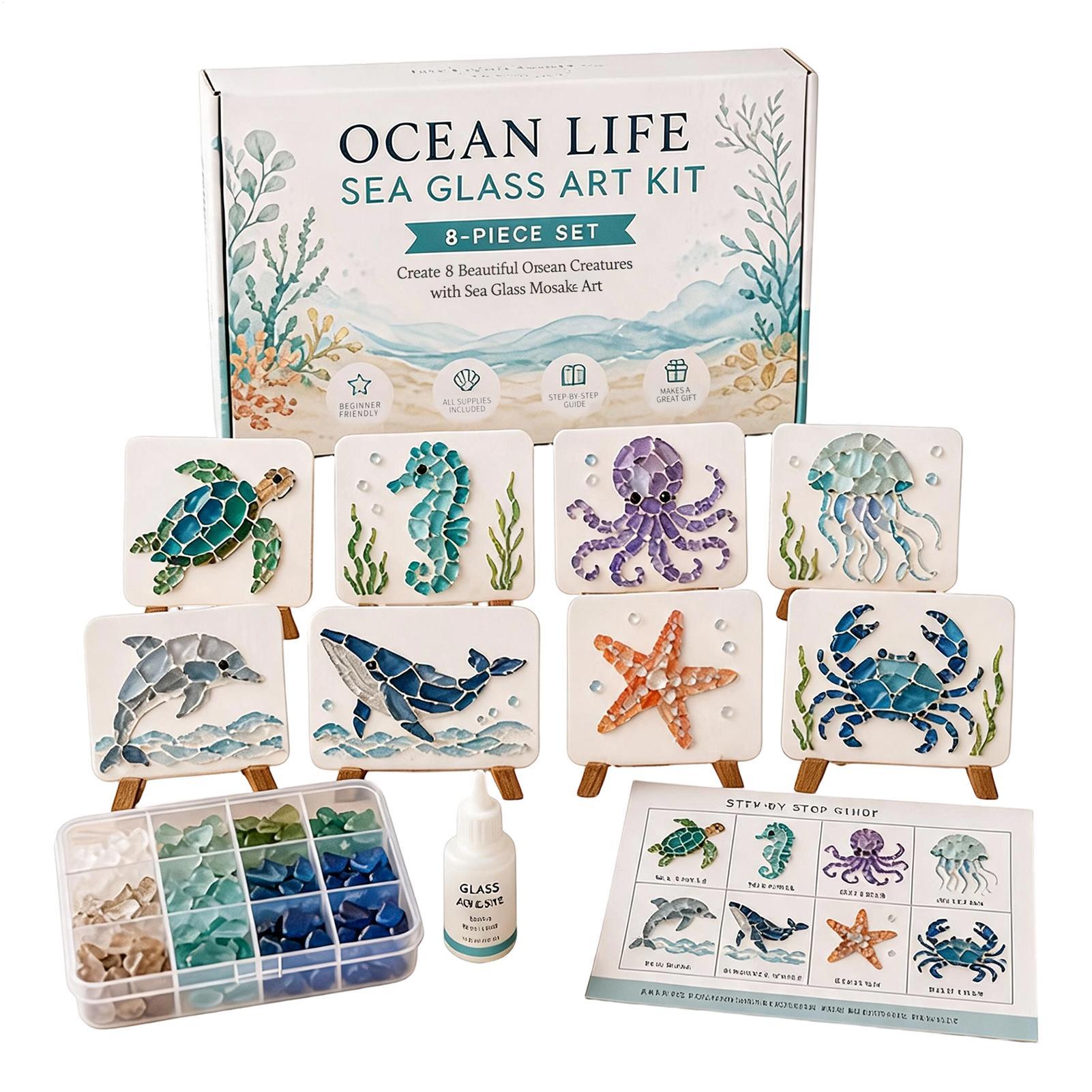 1 szt. Mozaika z morskiego szk – Home Decor Nautical recenzja i cena